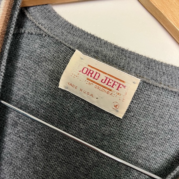 Vintage 80s Knit V Neck Sweater - Picture 3 of 4